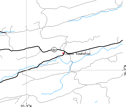 James township, AR map