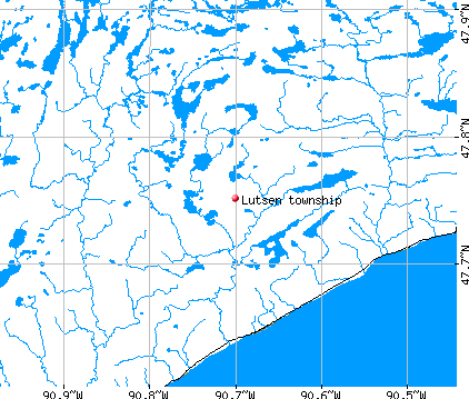 Lutsen township, MN map