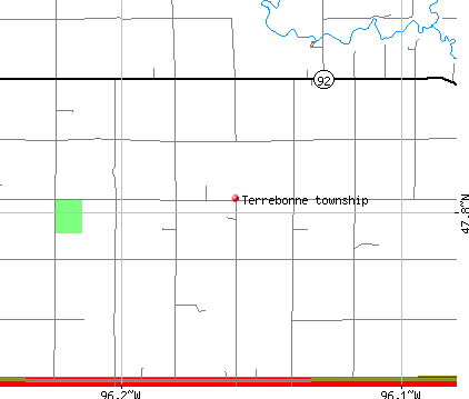 Terrebonne township, MN map