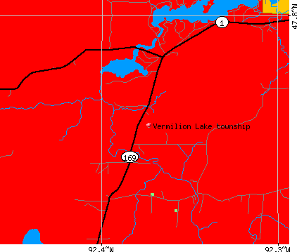 Vermilion Lake township, MN map