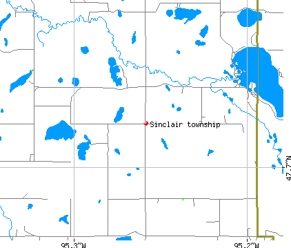 Sinclair township, MN map