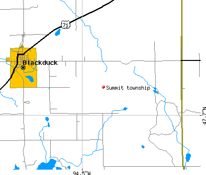 Summit township, MN map