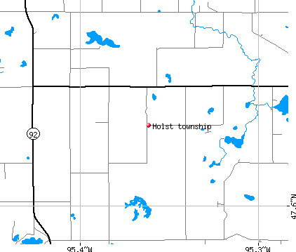 Holst township, MN map