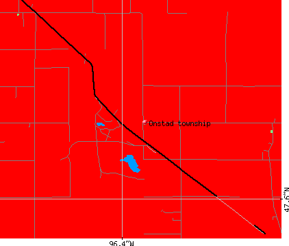 Onstad township, MN map