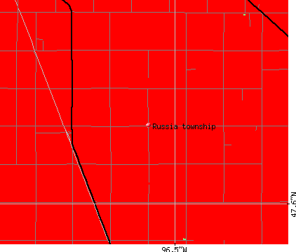 Russia township, MN map