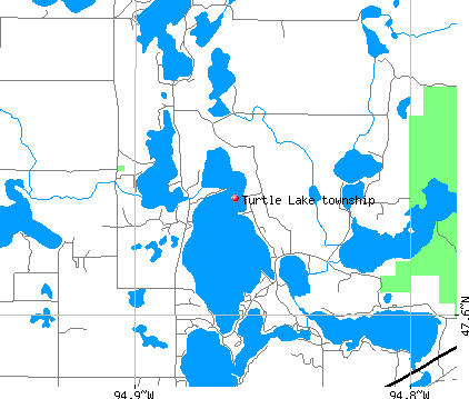 Turtle Lake township, MN map