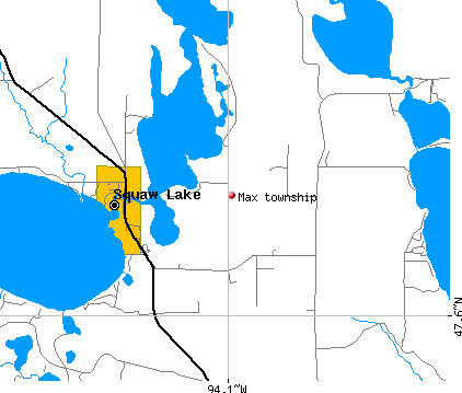 Max township, MN map
