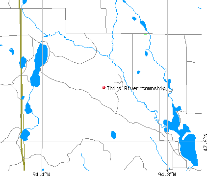 Third River township, MN map