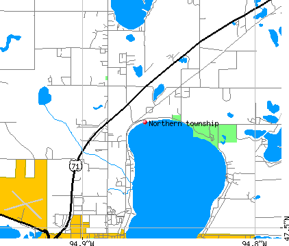 Northern township, MN map