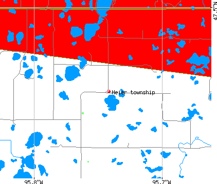Heier township, MN map