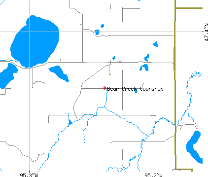 Bear Creek township, MN map