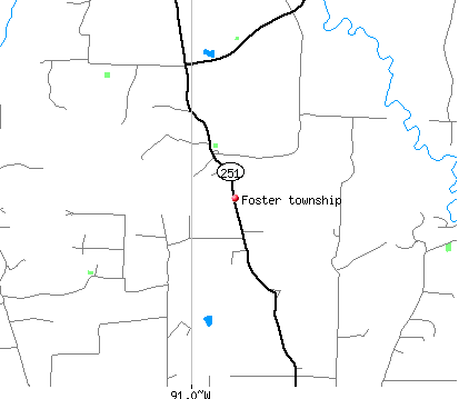 Foster township, AR map