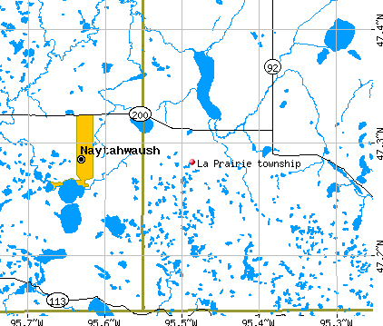 La Prairie township, MN map