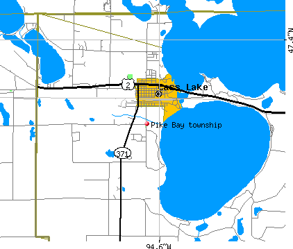 Pike Bay township, MN map