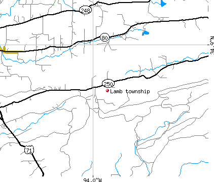 Lamb township, AR map