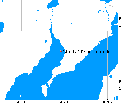 Otter Tail Peninsula township, MN map