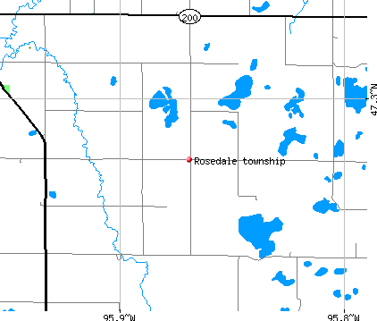Rosedale township, MN map