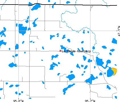 La Garde township, MN map