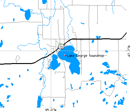 Lake George township, MN map