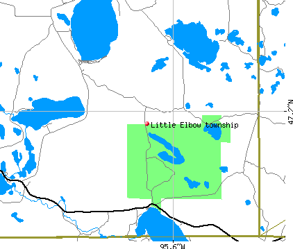 Little Elbow township, MN map