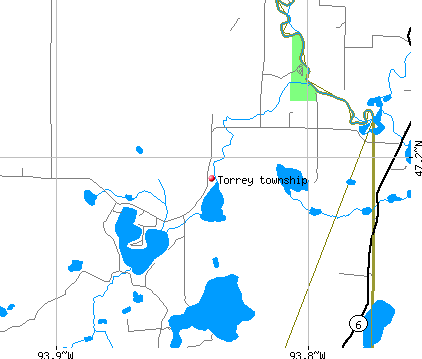 Torrey township, MN map