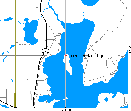 Leech Lake township, MN map