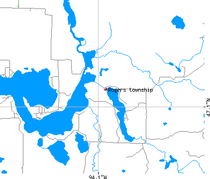 Rogers township, MN map