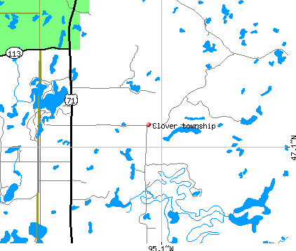Clover township, MN map
