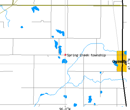 Spring Creek township, MN map