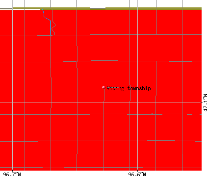 Viding township, MN map