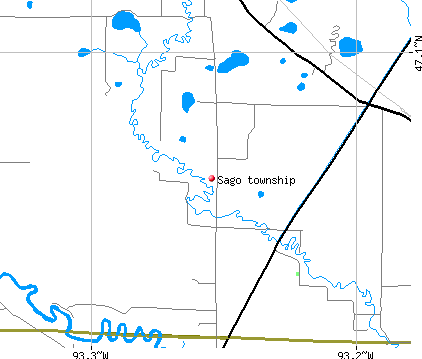 Sago township, MN map