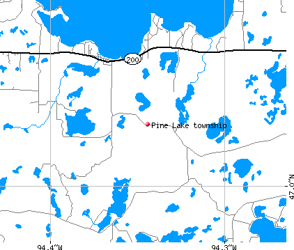 Pine Lake township, MN map