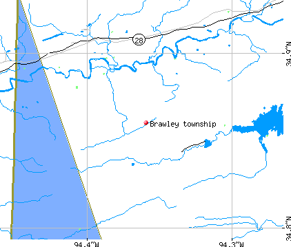 Brawley township, AR map