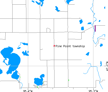 Pine Point township, MN map