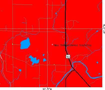 New Independence township, MN map