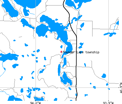 Thunder Lake township, MN map