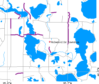 Holmesville township, MN map