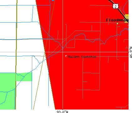 Halden township, MN map