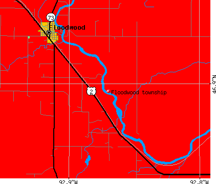 Floodwood township, MN map