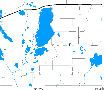 Toad Lake township, MN map