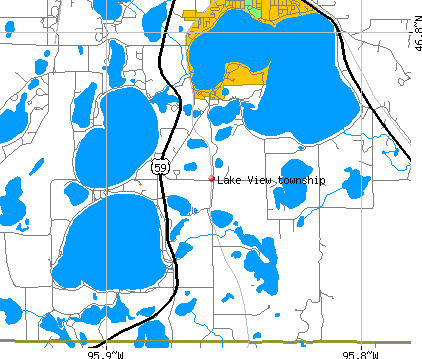 Lake View township, MN map