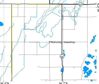 McKinley township, MN map