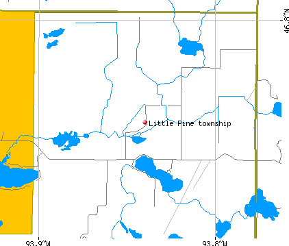 Little Pine township, MN map