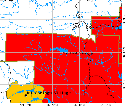 Holland township, AR map