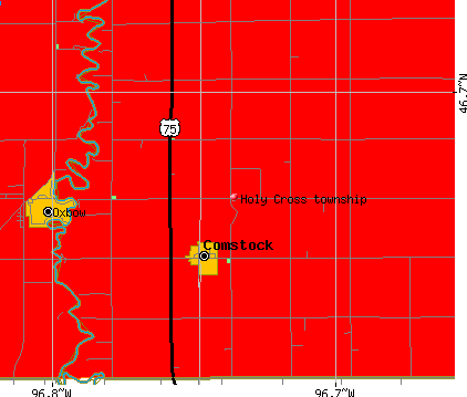 Holy Cross township, MN map