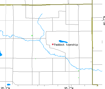 Paddock township, MN map