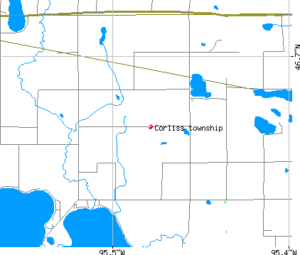 Corliss township, MN map