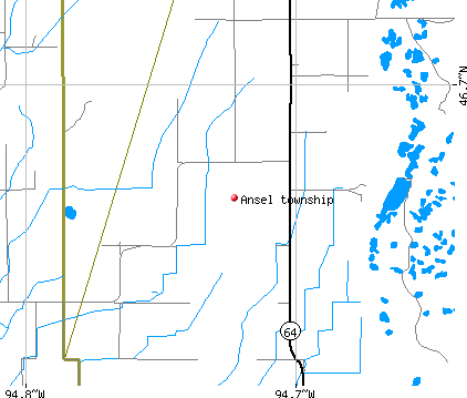 Ansel township, MN map