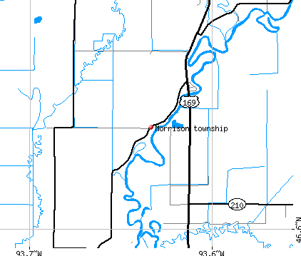 Morrison township, MN map
