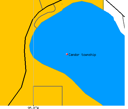 Candor township, MN map
